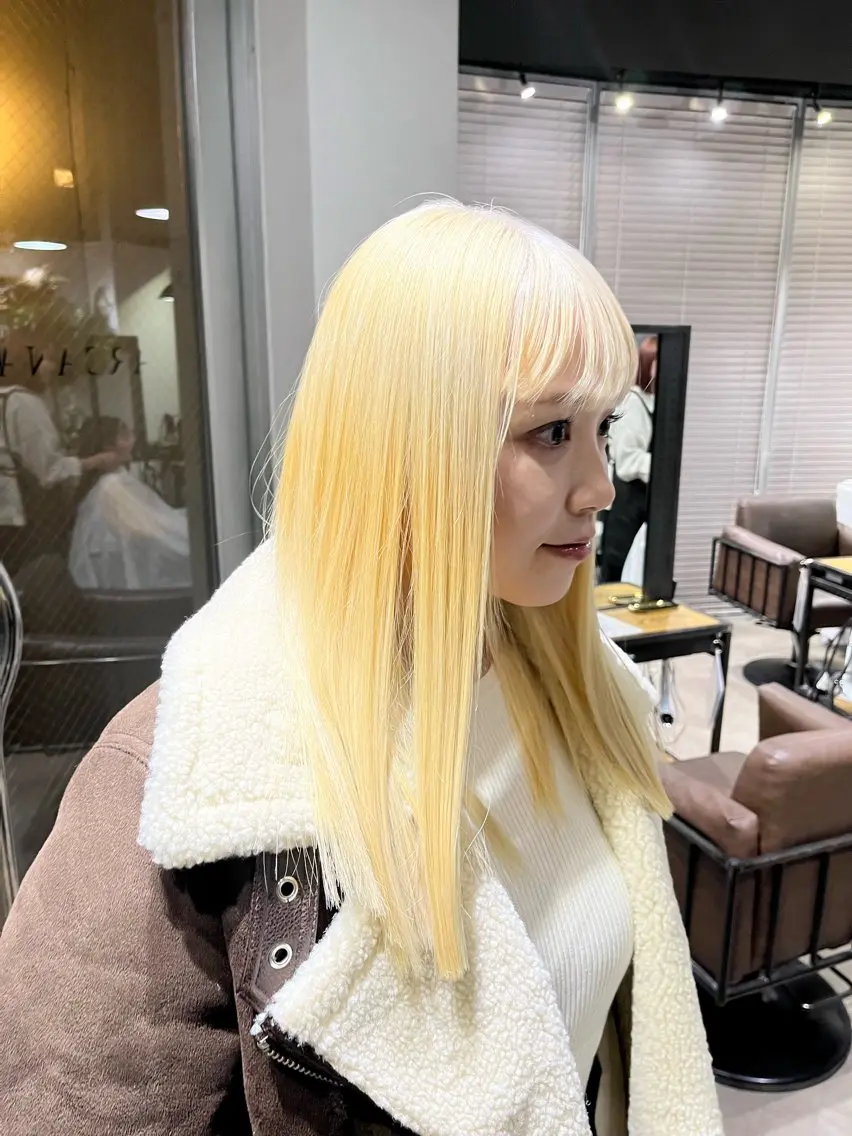 ロング 山影✨バレイヤージュ ハイライト✨メンズ◎のヘアスタイル