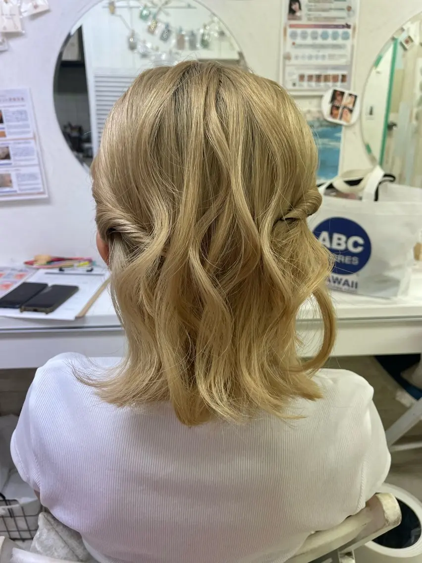 ミディアム ヘアセット 六本木/ヘアセット /maiのヘアスタイル