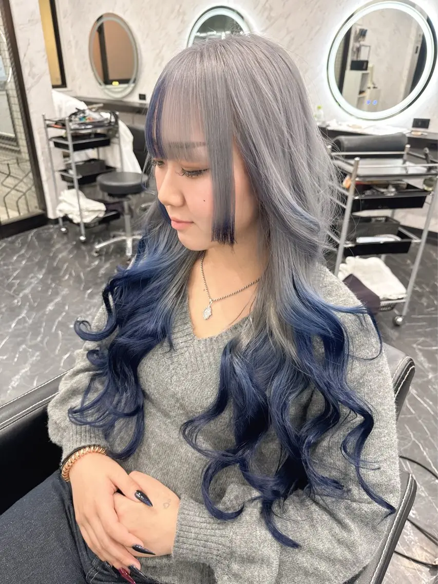 ロング ヘアカラー トリートメント stylist Momoのヘアスタイル
