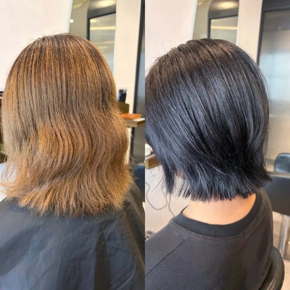 ショート ボブレイヤー ボブ くびれヘア 顔まわりレイヤー 顔周りカット カット ヘアカラー トリートメント 銀座/髪質改善/ 艶カラー/岸田佳祐のヘアスタイル