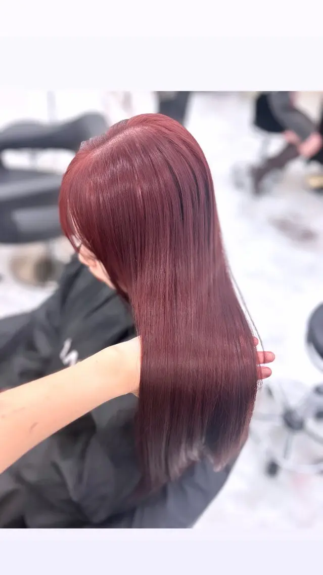 ロング ヘアカラー トリートメント ヘッドスパ ヘアセット 🥀艶髪/似合わせ 暖色/まな🥀のヘアスタイル