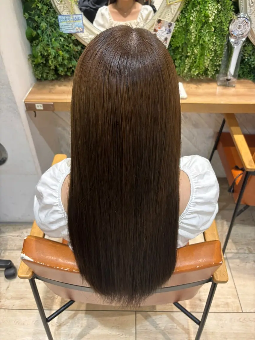 ロング カラー ベージュカラー ブリーチ 透明感カラー ブリーチなしカラー オリーブベージュ ヘアカラー 横浜/暖色🍎 /パーマ🌀/おとはのヘアスタイル