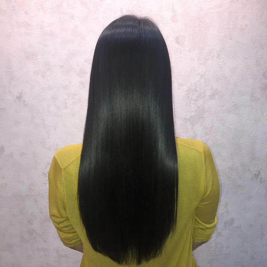 ロング カット ヘアカラー 縮毛矯正 トリートメント かめい りなのヘアスタイル