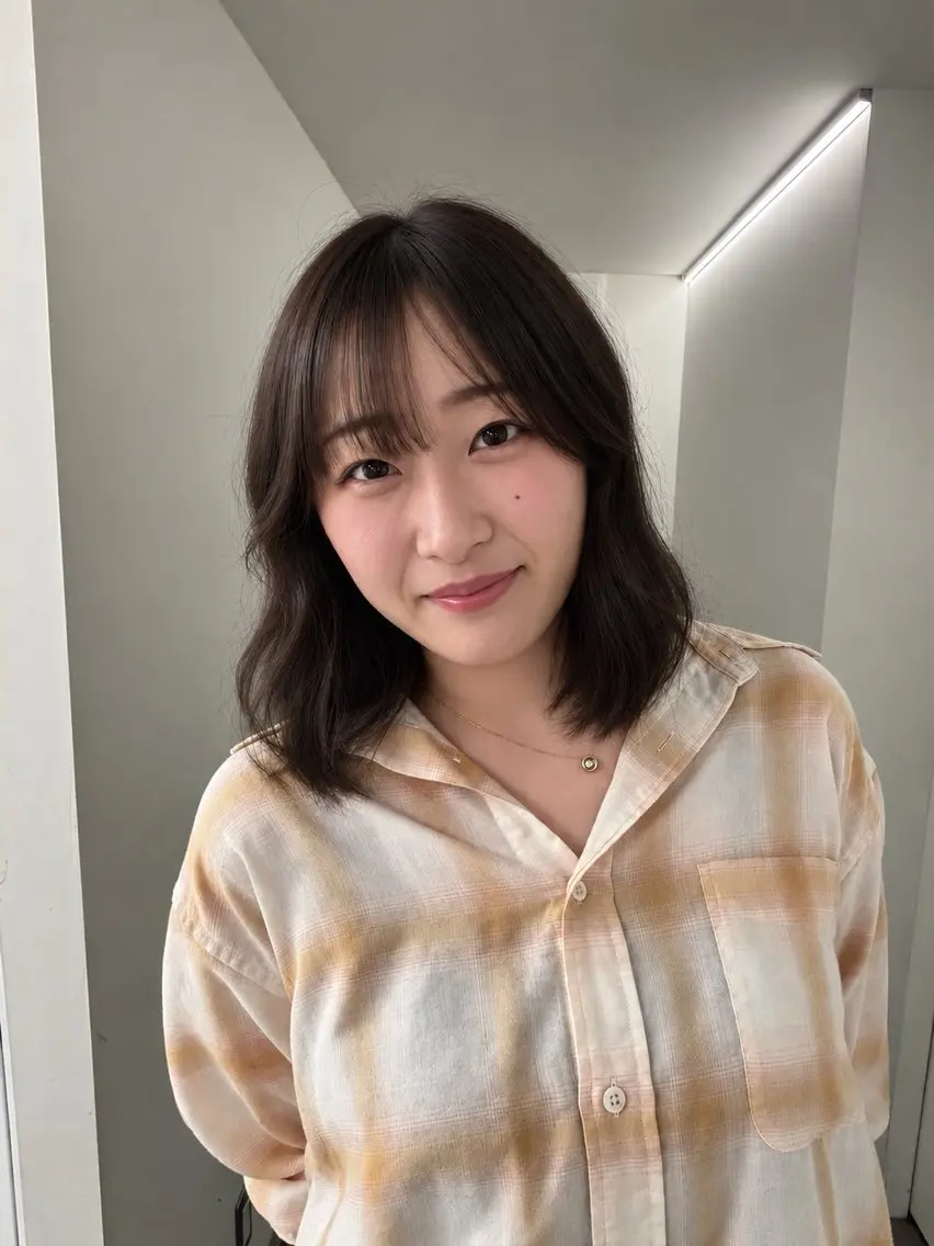 ミディアム IROWどうもん店 ／はなのヘアスタイル