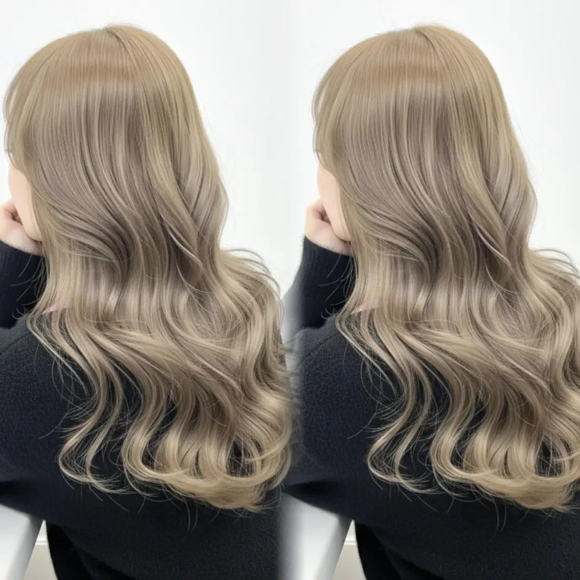 ロング 顔周りカット 韓国風ヘア レイヤーカット 小顔カット カット ヘアカラー トリートメント ✨顔周りで垢抜け🦋 韓国レイヤー✨北千住のヘアスタイル