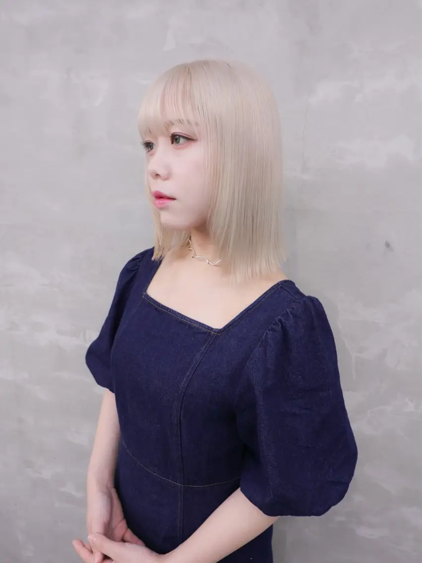 ショート 垢抜け透明感カラー 🧚🏻♀️ミユウのヘアスタイル