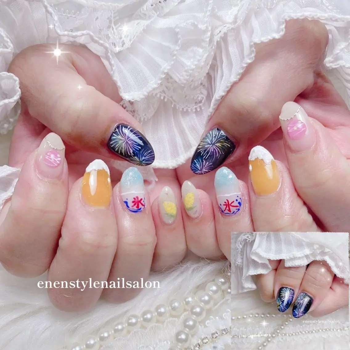 ネイル ハンドネイル 🐾enen style 🐾のネイルデザイン