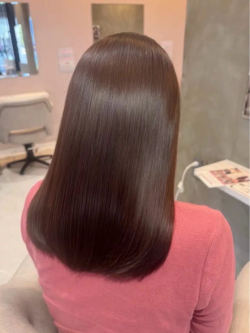 セミロング カラー カット ヘアカラー 🌊カット•縮毛矯正 🌊/YUUKIのヘアスタイル