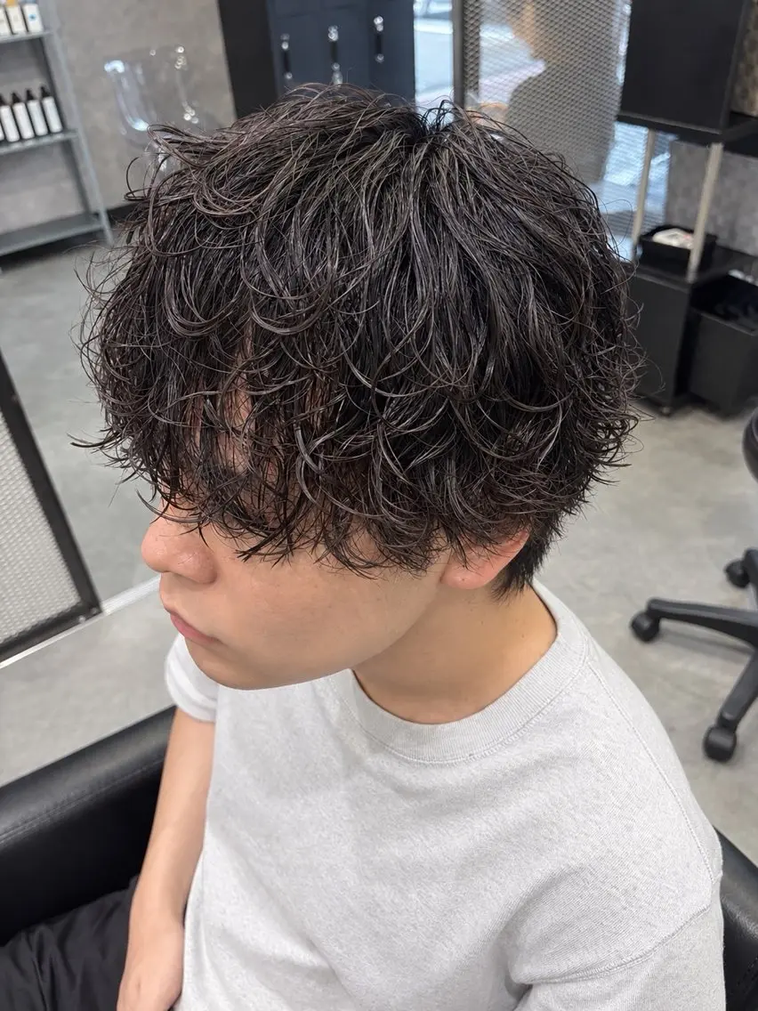 ミディアム パーマ ミディアムパーマ カット パーマ 平畑 直将 《メンズ・パーマ》のヘアスタイル
