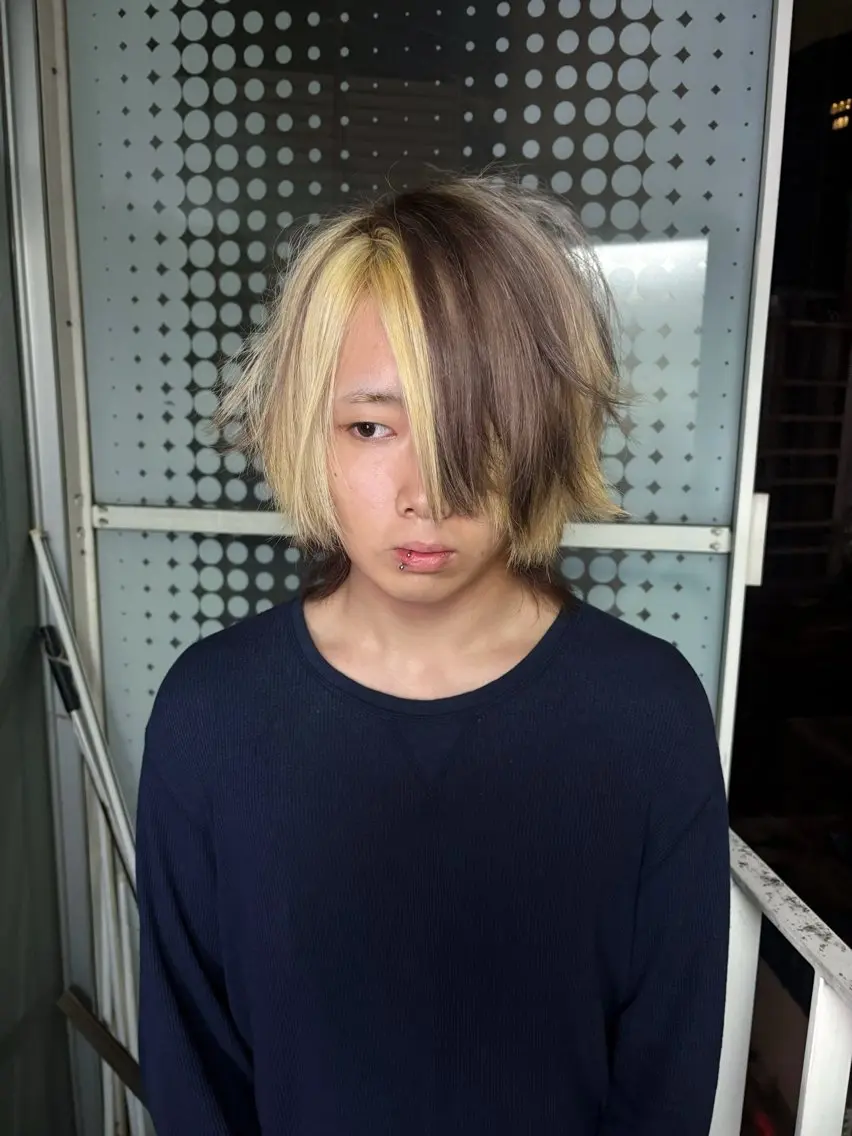 メンズ ヘアカラー mai🎠🎈 カラーモデル募集中のヘアスタイル