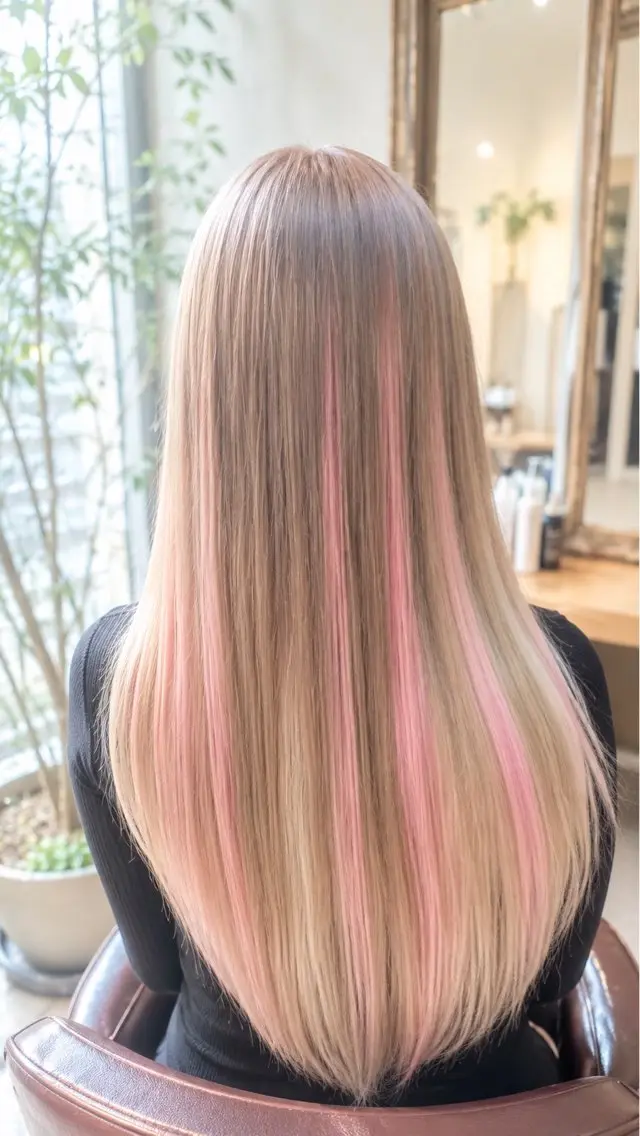 ロング カラー 佐伯 りょうのヘアスタイル