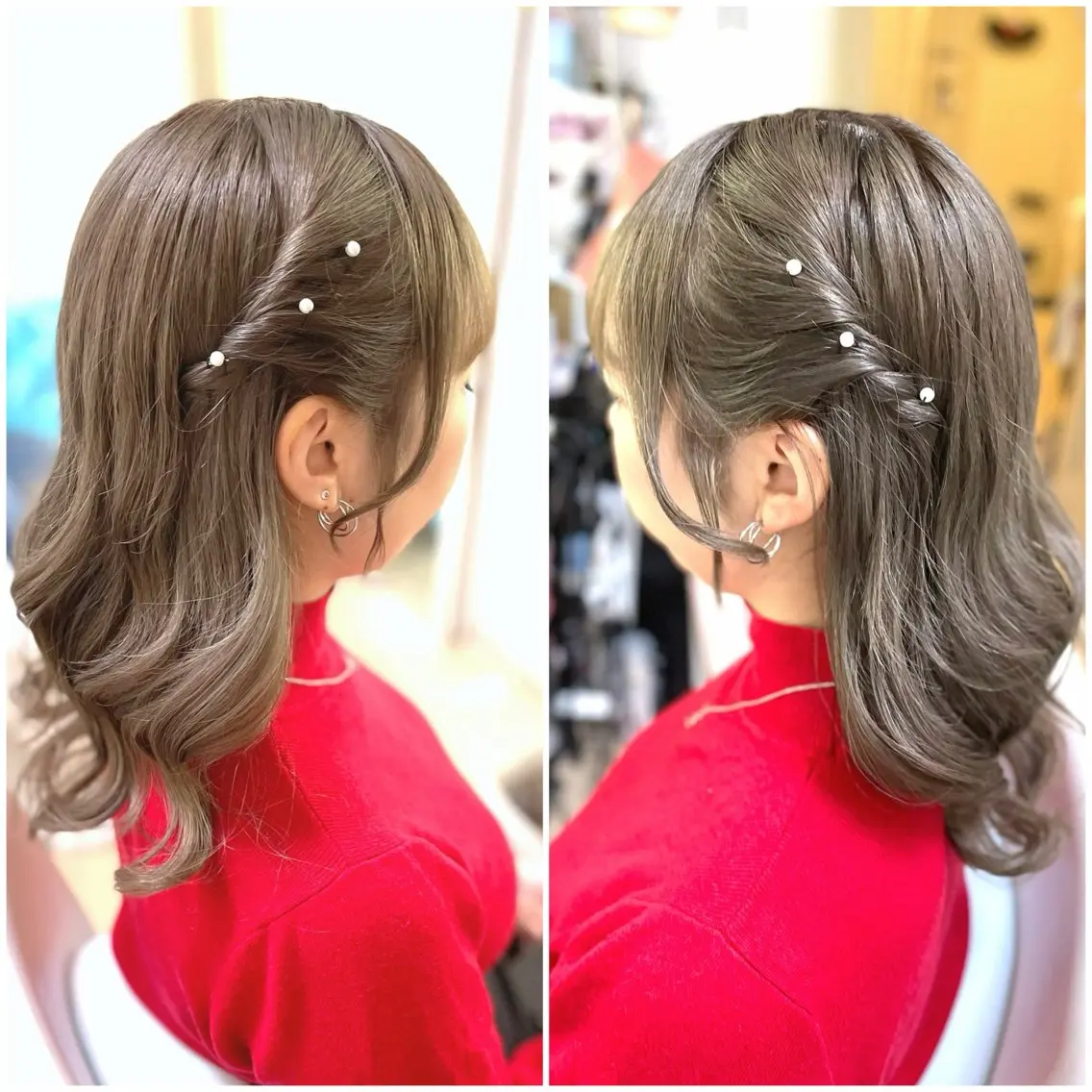 ヘアアレンジ ヘアセット イーチブライト EachBrightのヘアスタイル