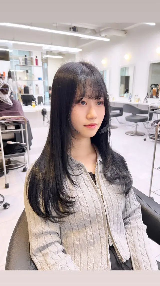 ロング カラー パーマ ヘアアレンジ メンズ 上品＆韓国風 🥀海心🥀のヘアスタイル