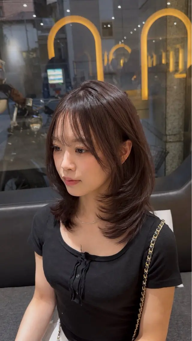 ミディアム カラー カット ヘアカラー トリートメント レイヤーカット/ ブリーチカラー/雅人のヘアスタイル
