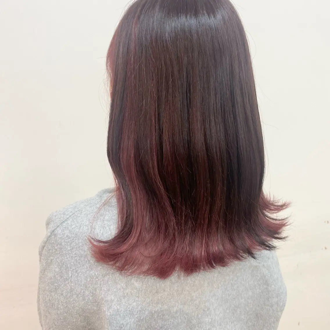 ミディアム カット ヘアカラー トリートメント 吉原 みえのヘアスタイル