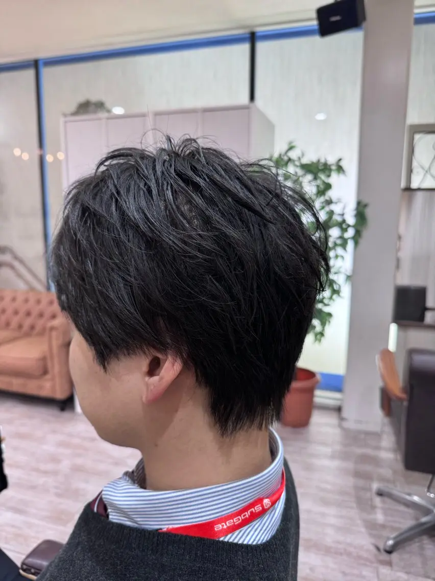 ショート メンズ ビジネス ショートヘア カット トリートメント ヘッドスパ 新越谷noble店長 松本拓也▶◀*.のヘアスタイル