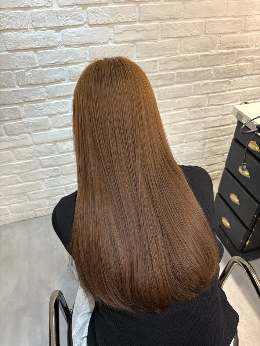 ロング カラー ブリーチ ブラウンカラー ダブルカラー 💛しおん💛 モデル募集のヘアスタイル