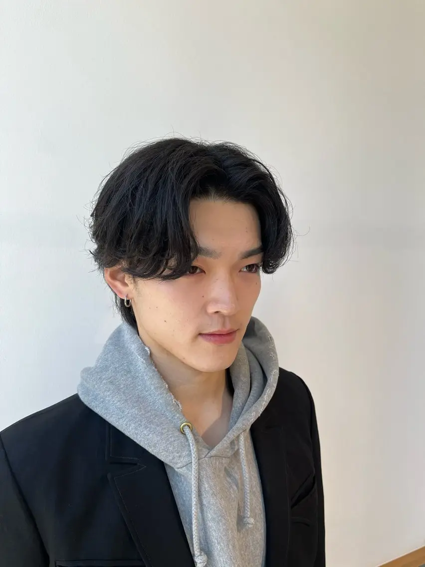 ショート パーマ メンズ 🏆メンズヘア特化 🥇代表りんぺーのヘアスタイル