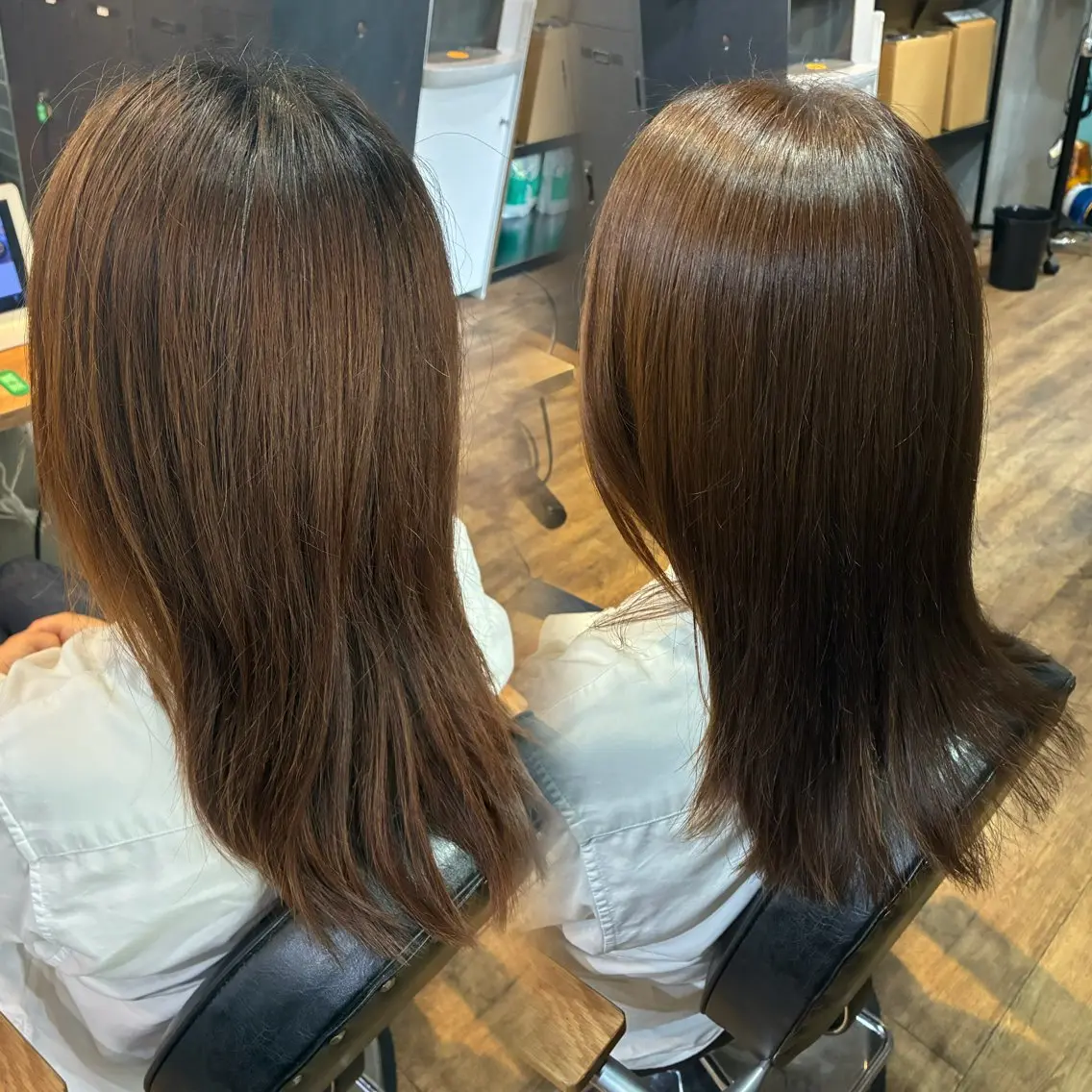 カラー ベージュカラー ラテベージュ ヘアカラー 金子 千桜のヘアスタイル