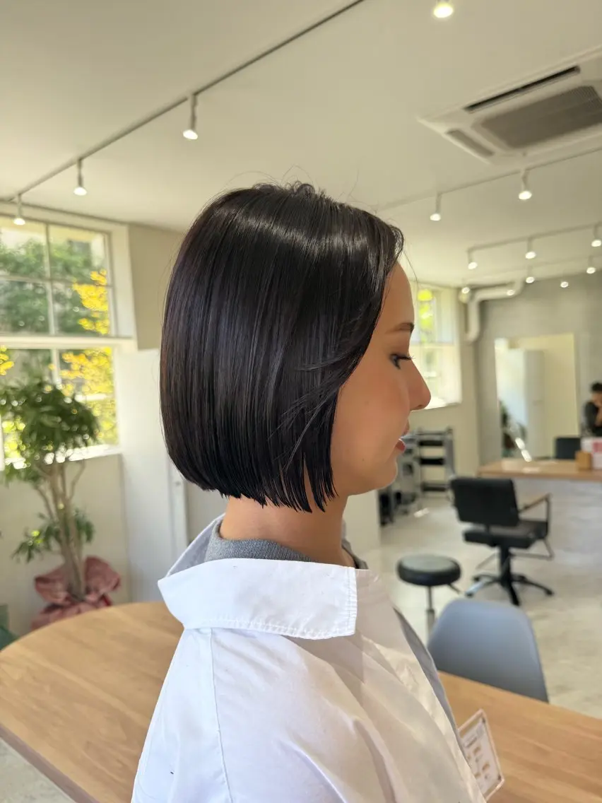 ショート カラー ボブ カット ヘアカラー 透け感カラー/ SUのヘアスタイル