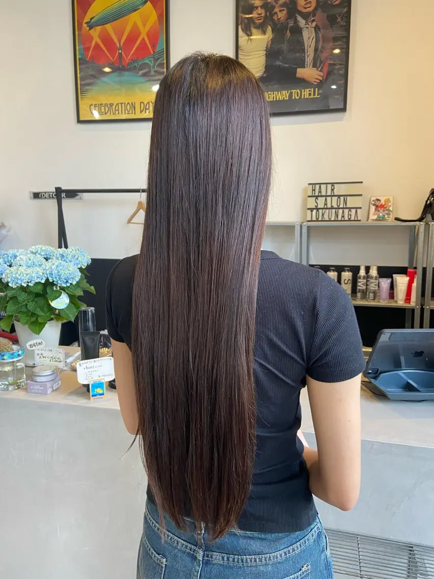 ロング ロング 縮毛矯正 縮毛矯正 💫縮毛矯正/ カット💫徳永あい子のヘアスタイル