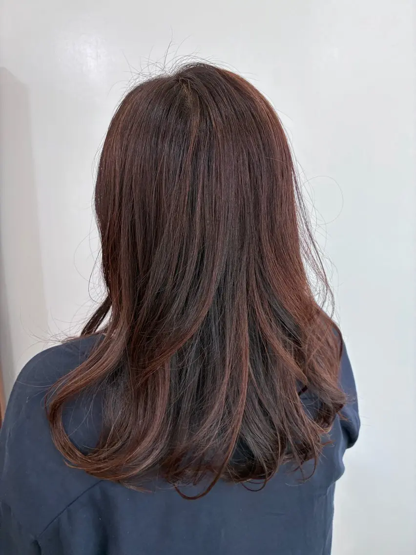 ロング カット ヘアカラー トリートメント 高橋 あやののヘアスタイル