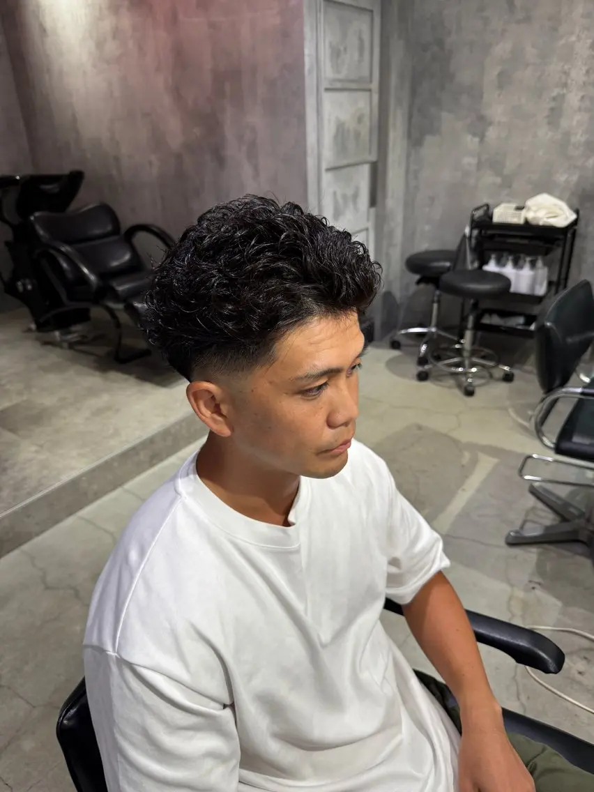 ショート パーマ メンズ ショートスタイル特化 ayumuのヘアスタイル