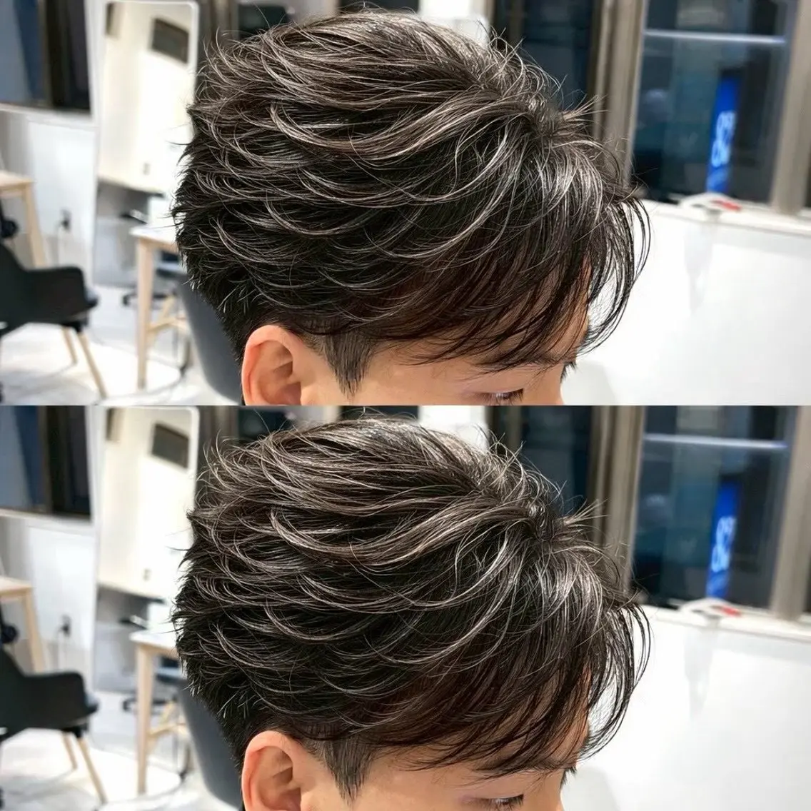 ショート パーマ メンズ パーマ 🇰🇷韓国フェザー パーマ🪽‪/ユウトのヘアスタイル