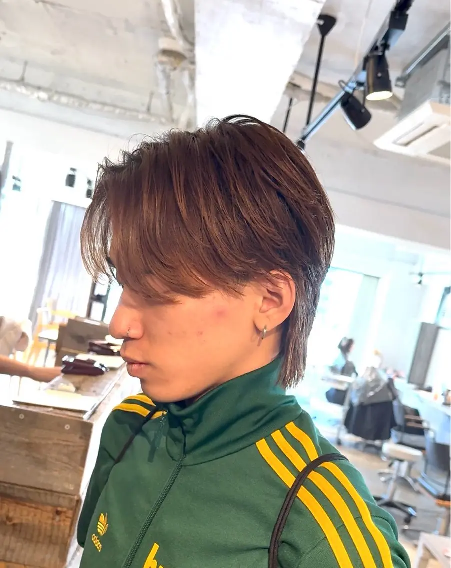 パーマ メンズ センターパート メンズパーマ 特化/中川拓也のヘアスタイル