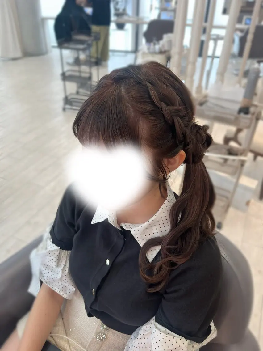 セミロング ヘアアレンジ ヘアセット Honoka /ヘアメ/艶カラーのヘアスタイル