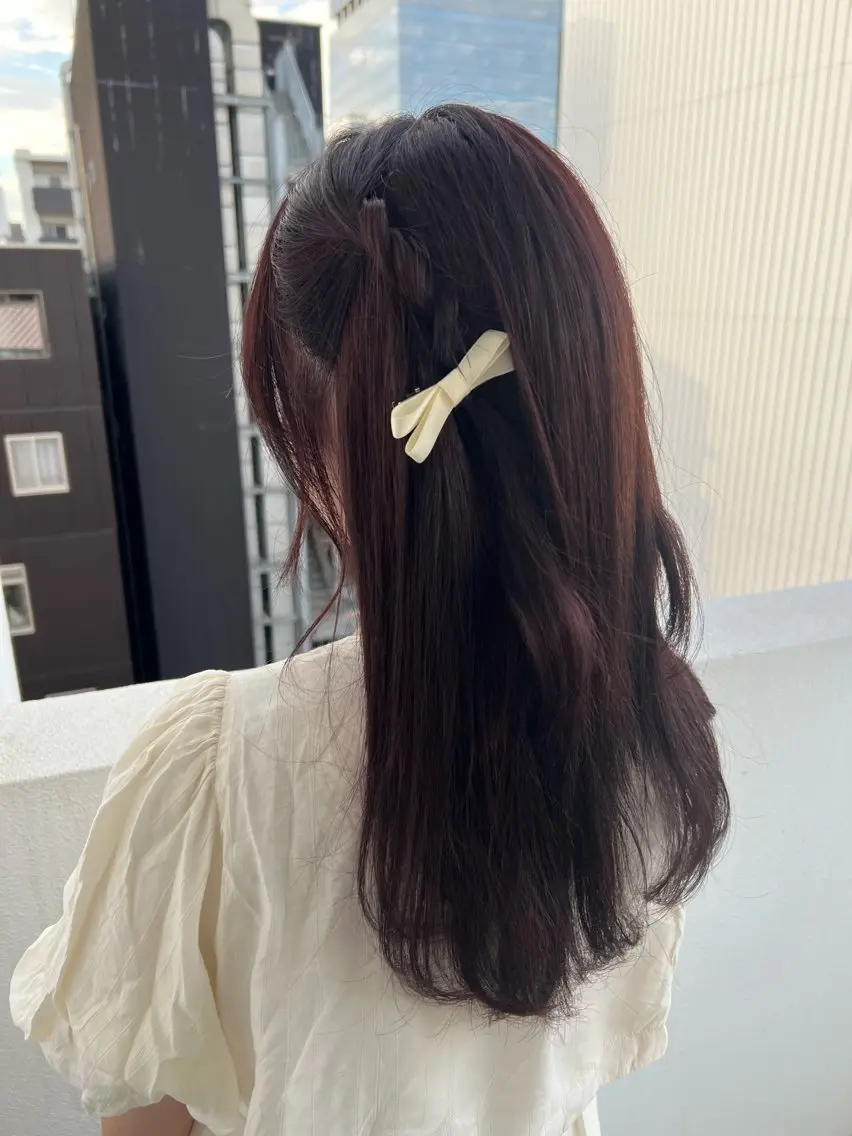 セミロング カラー ラベンダーカラー ヘアカラー Ayaka🩰🎀 ガーリー/暖色♡のヘアスタイル