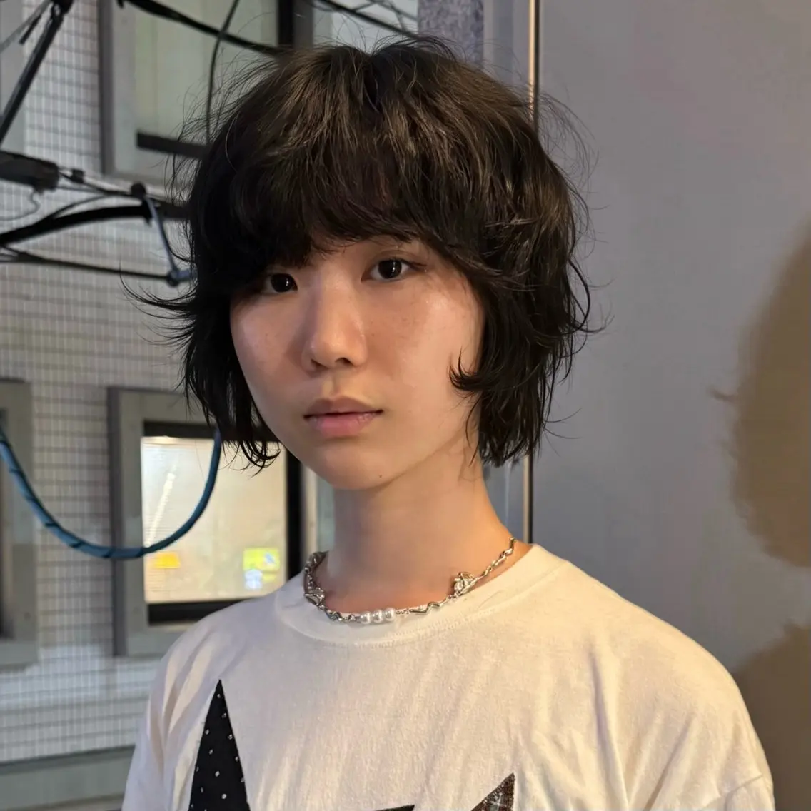 ミディアム カット パーマ 川田大輝 ナチュラルモードのヘアスタイル