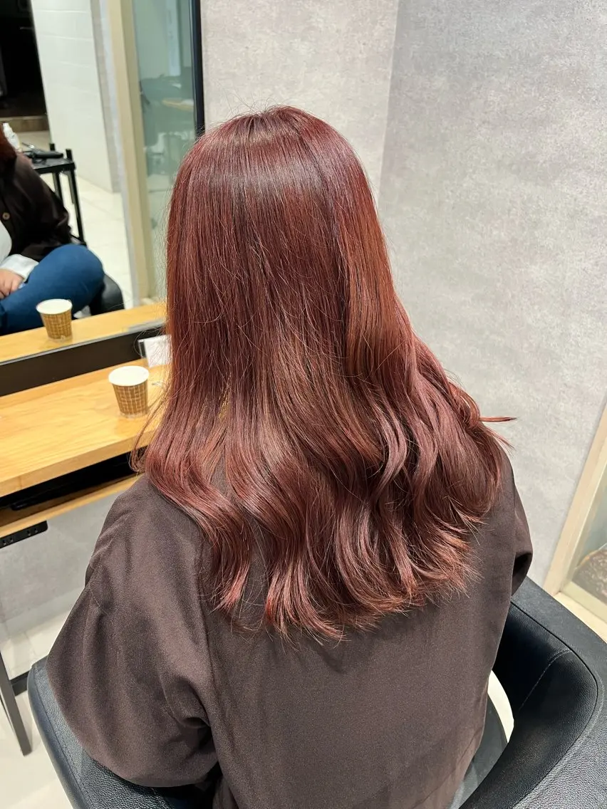 ロング カラー ヘアカラー トリートメント 🍑とたに ももか🍑のヘアスタイル