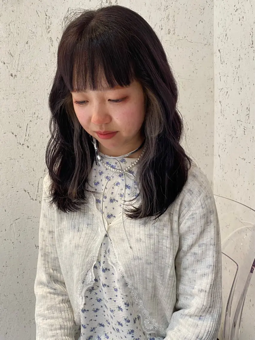 ロング カラー 縮毛矯正 カット ヘアカラー トリートメント mai / linoah˚✧のヘアスタイル