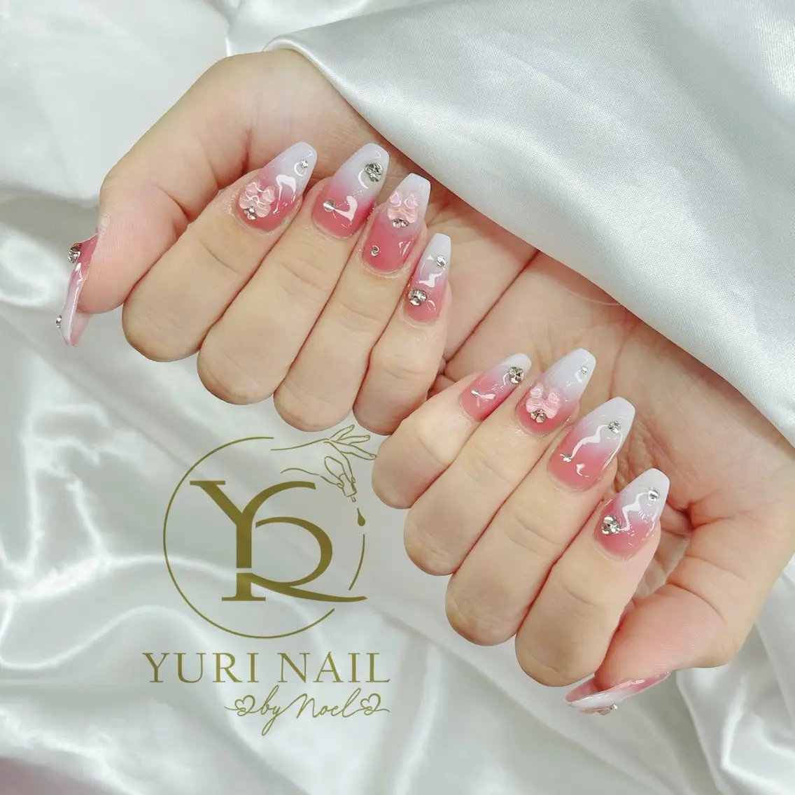 ネイル チークネイル フットネイル フレンチネイル グラデーション キラキラネイル ハンドネイル フットネイル ハンドケア YURI Nail Funabashiのネイルデザイン