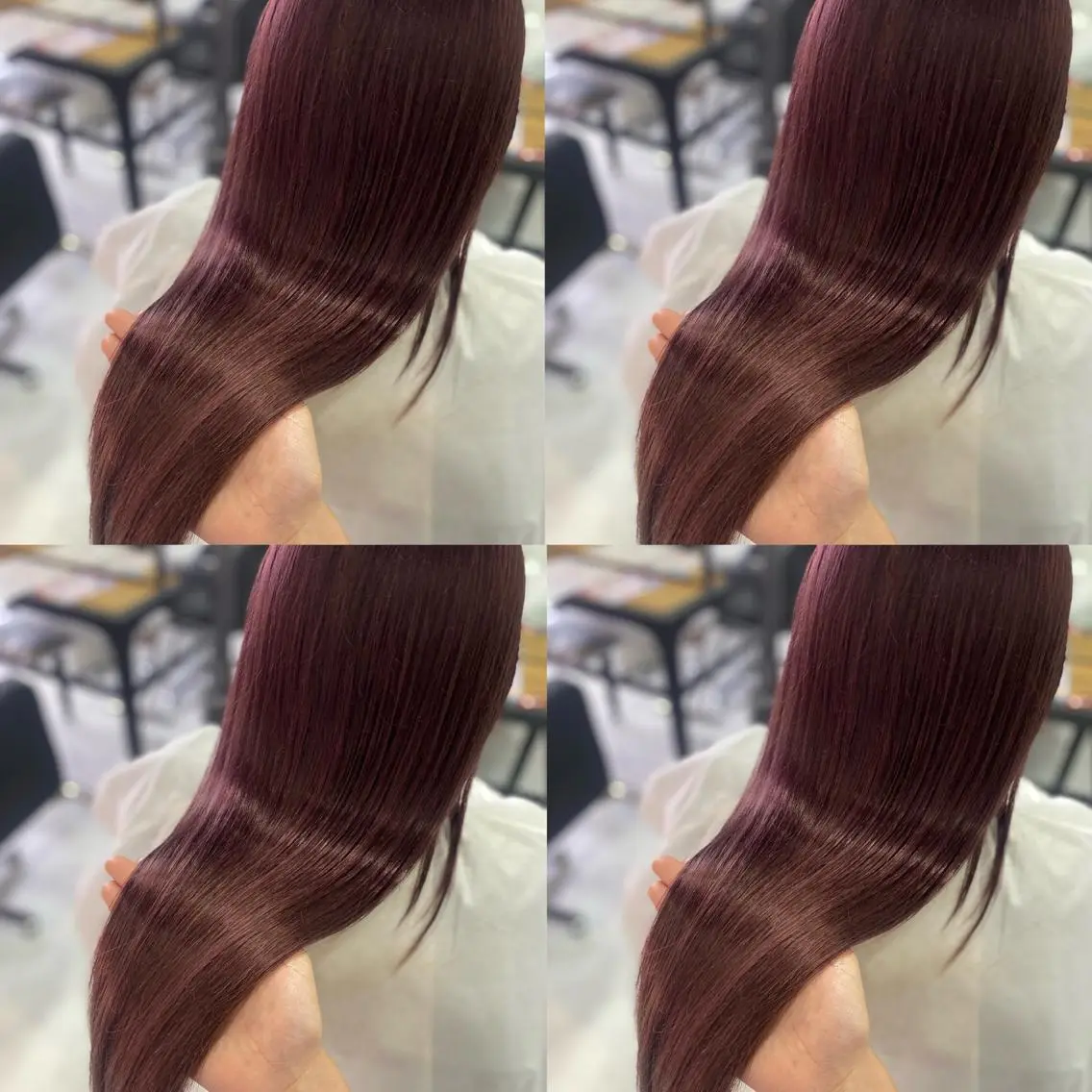 ロング カラー カット ヘアカラー トリートメント 髪質改善×矯正🫧 韓国ヘアasamiのヘアスタイル