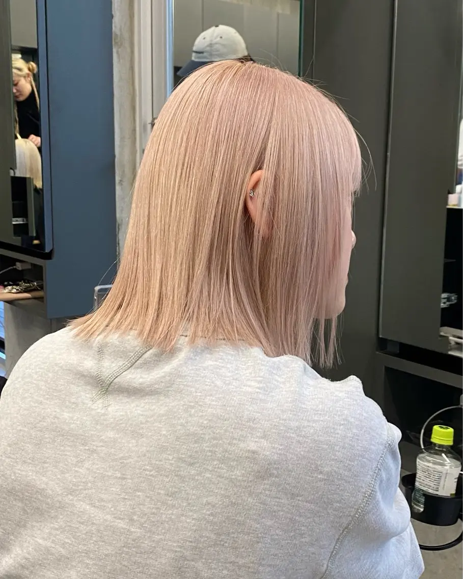 ミディアム カラー カット ヘアカラー トリートメント 村田 りょうやのヘアスタイル