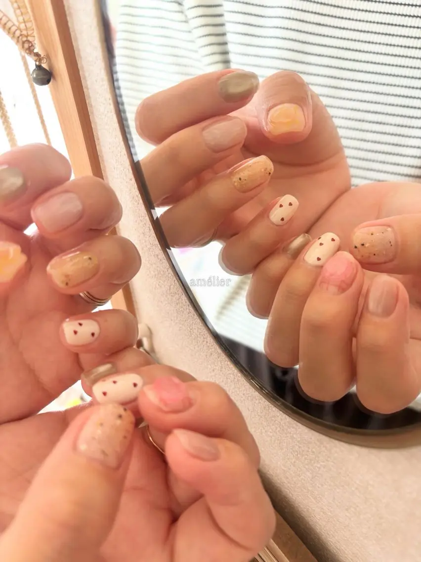 ネイル ハンドネイル amélier ꕁアメリエꕁのネイルデザイン
