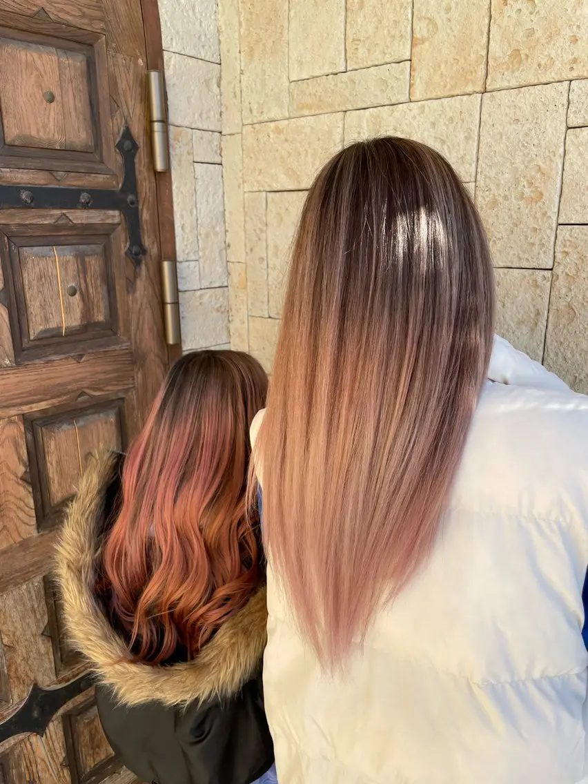 ロング レイヤーカット ヘアカラー トリートメント 木村 一葵のヘアスタイル