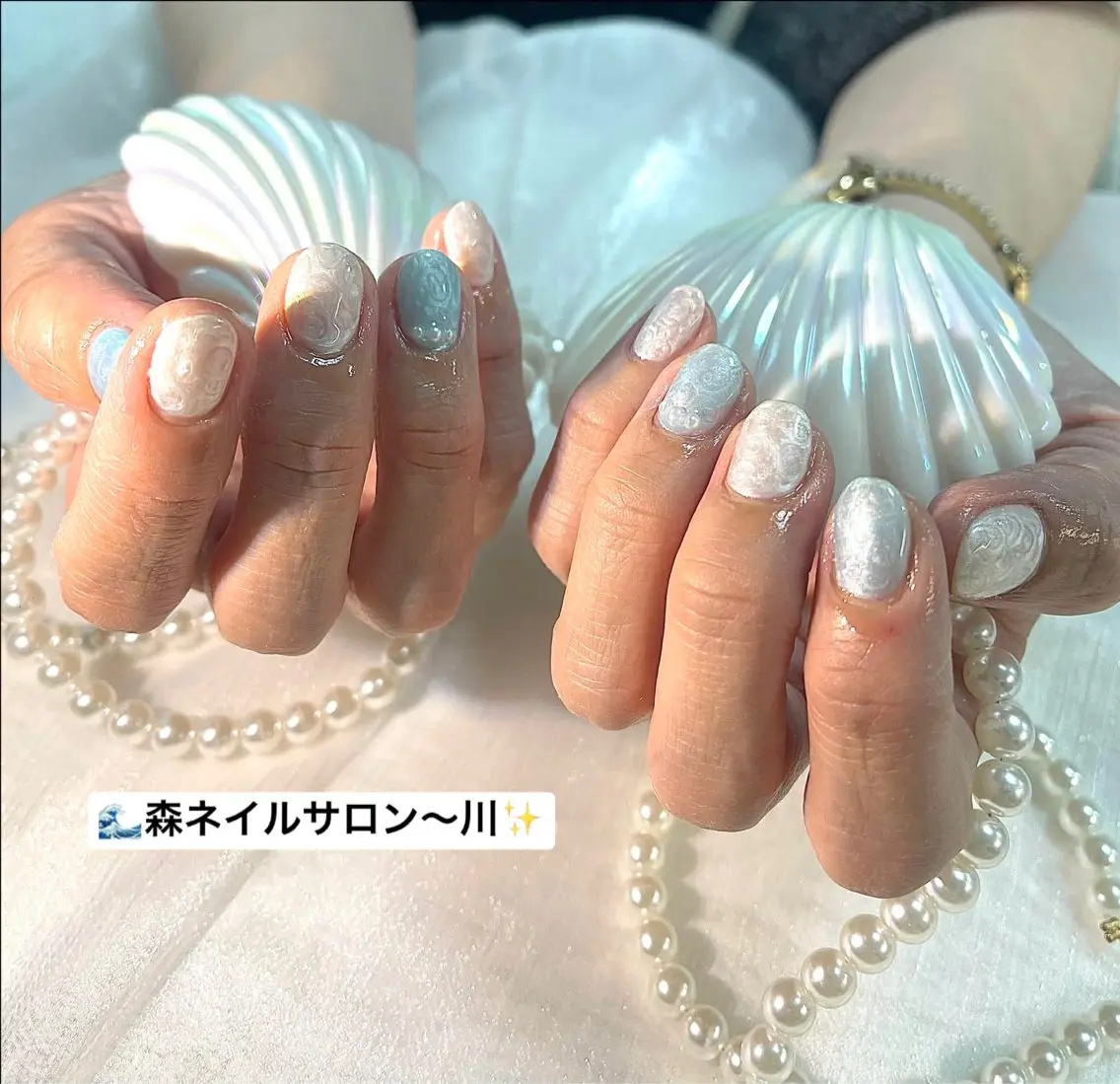 🐚シンプルパールカラー🌊✨「「2色可能」「オフ込み」💖の写真