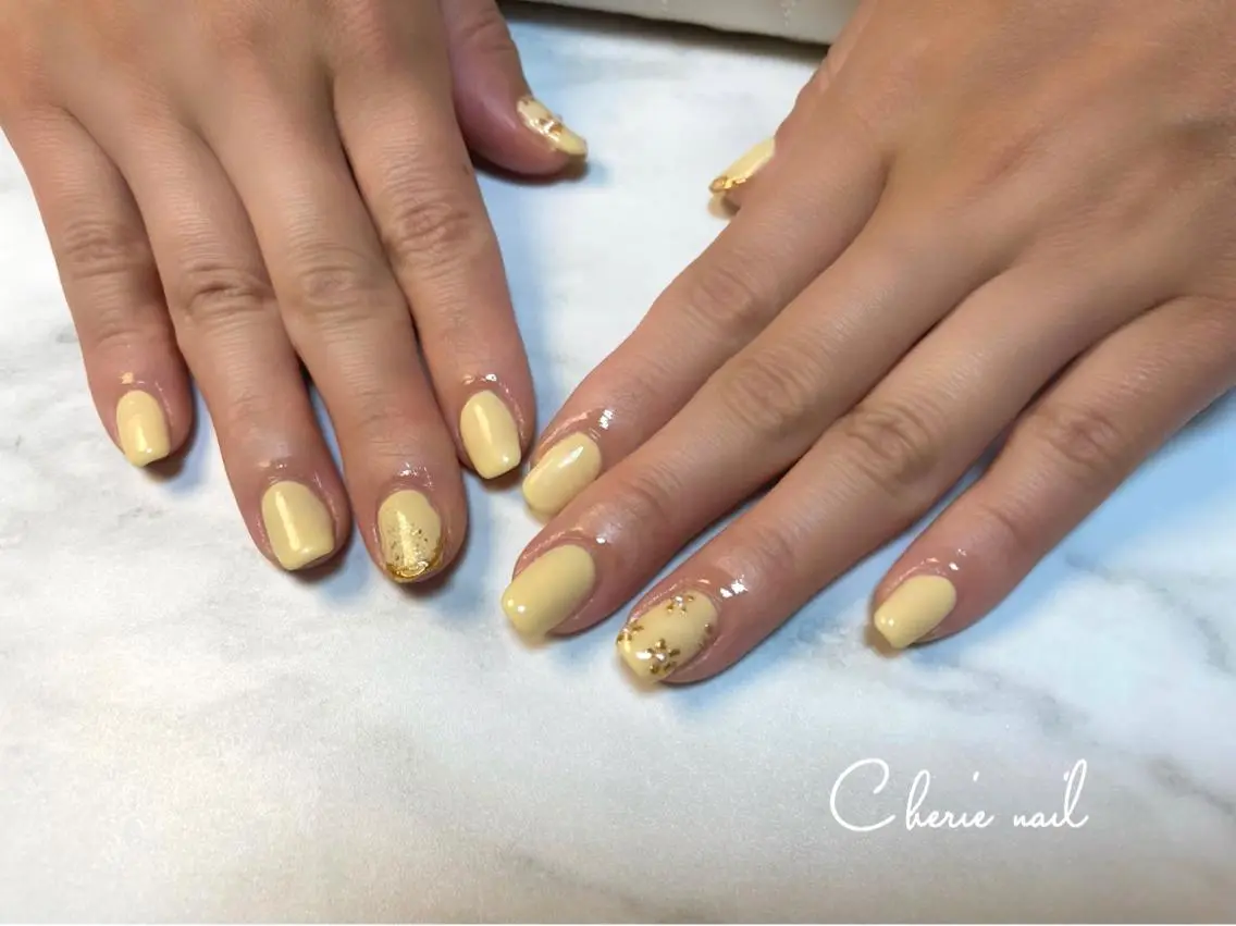 ネイル 春ネイル Cherienail yunaのネイルデザイン