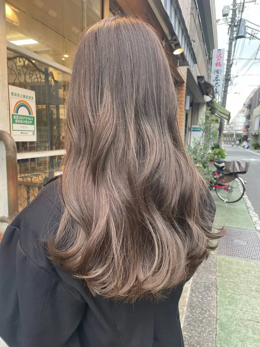 ロング カット ヘアカラー トリートメント ハイレート🤍🫧 池田のヘアスタイル