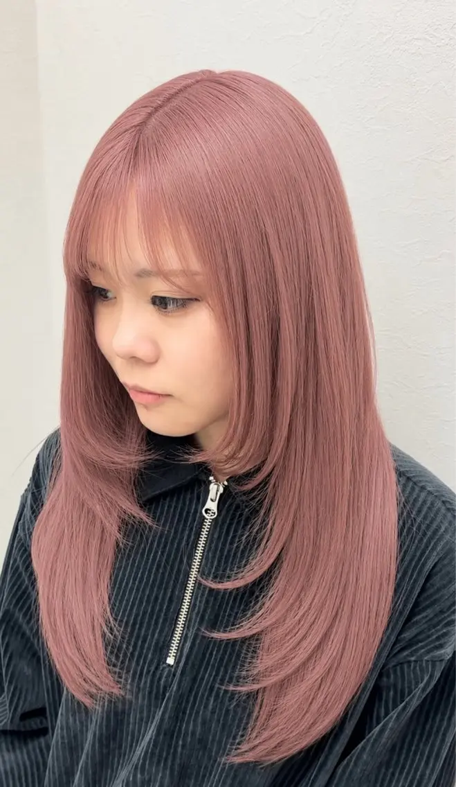 ロング カラー 【暖色カラー＋色持ち 重視】💟まなみのヘアスタイル