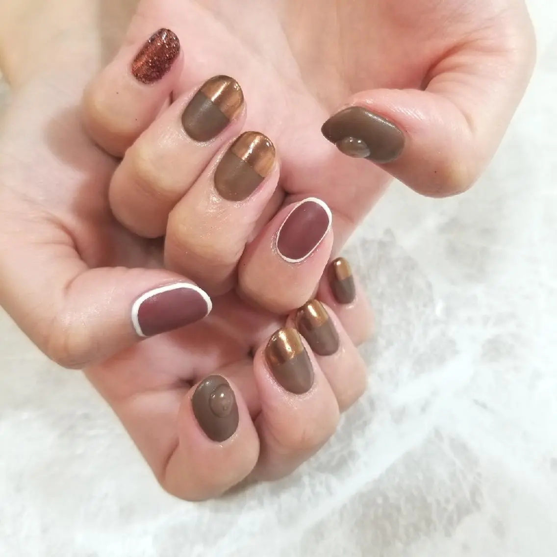 ネイル ハンドネイル nijiiro🌈 サトウのネイルデザイン
