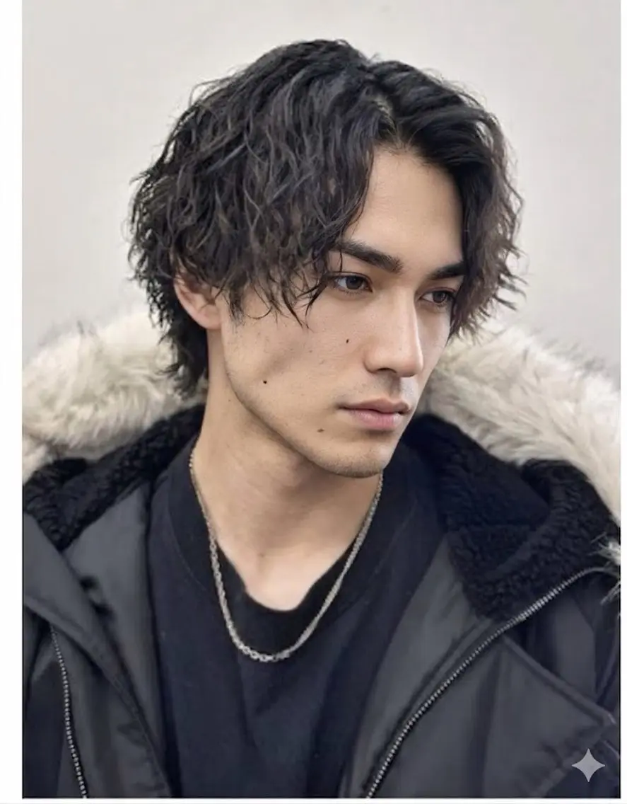 ショート パーマ カット パーマ トリートメント 田井中 雅和のヘアスタイル