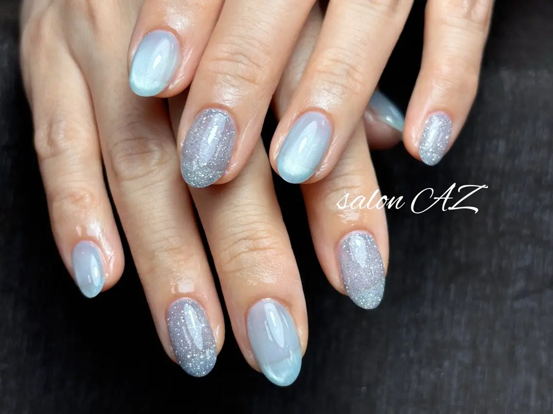 ネイル アートネイル 長さ出し フットネイル フレンチネイル ジェルネイル salon AZのネイルデザイン