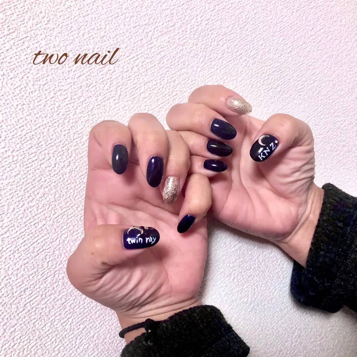 ネイル アートネイル フットネイル ハート ニュアンスネイル two nailのネイルデザイン