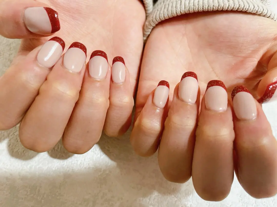 ネイル フレンチネイル ジェルネイル メンズネイル パラジェル スカルプネイル kikinail 溝の口のネイルデザイン