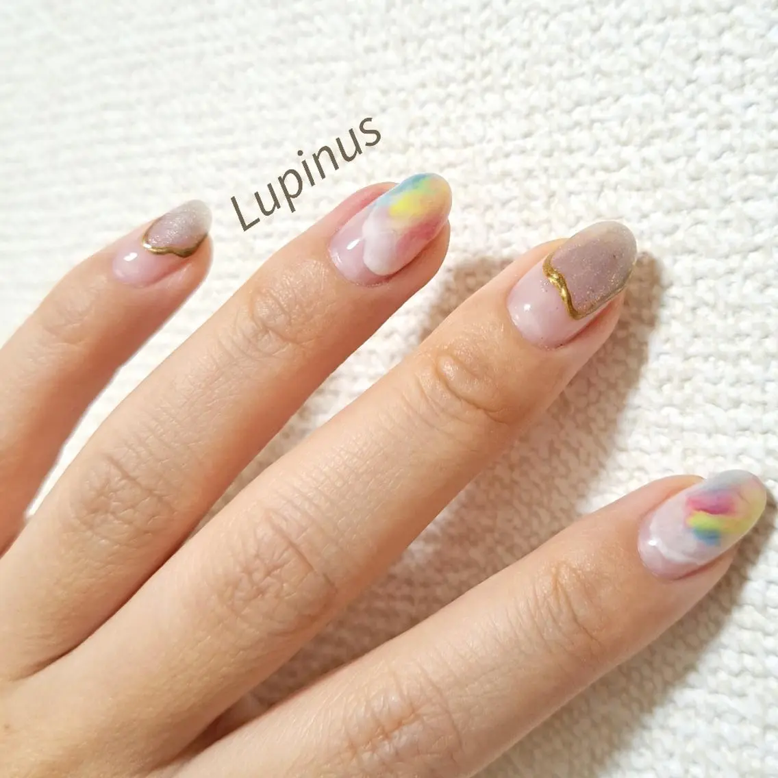 ネイル ニュアンスネイル Lupinus ルピナスのネイルデザイン