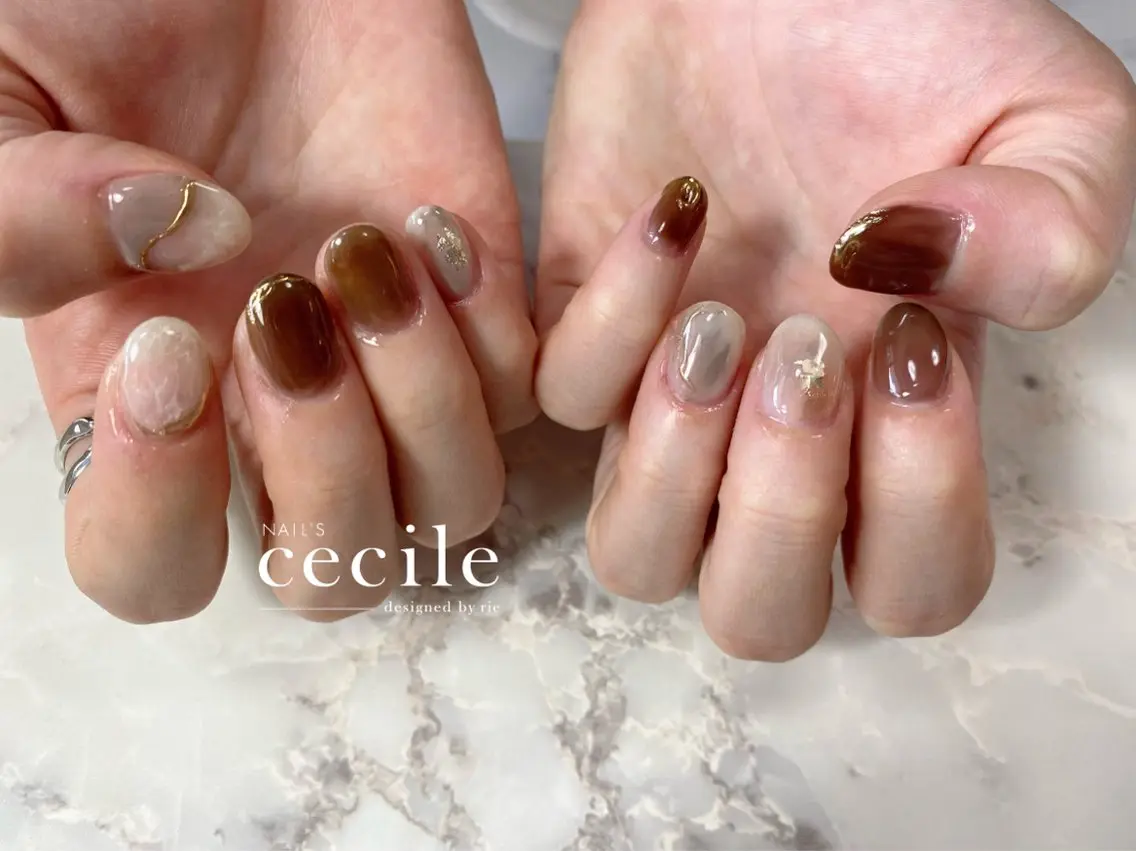 ネイル ハンドネイル Cecile Rieのネイルデザイン